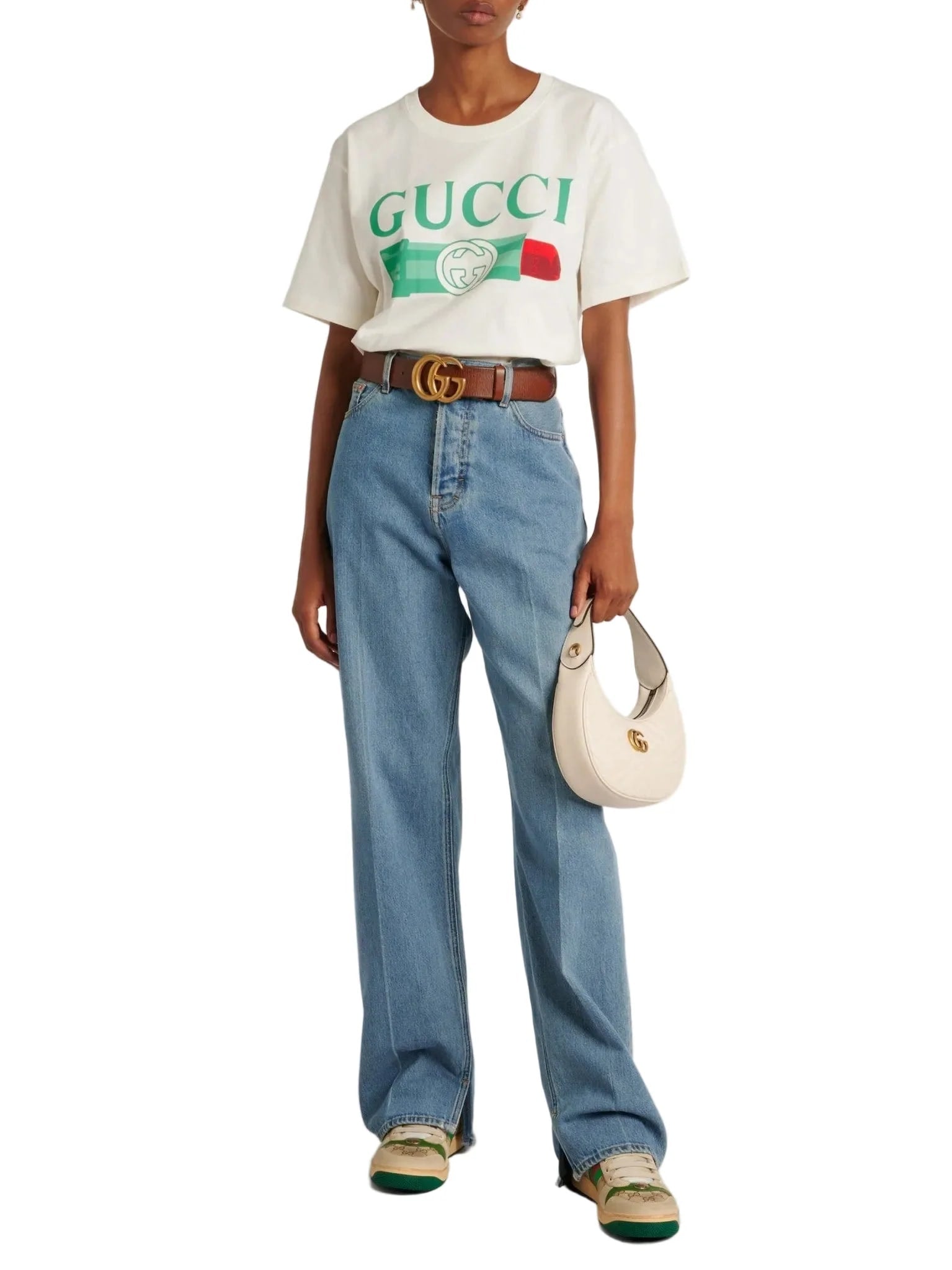 GUCCI SCREENER SNEAKERS MONOGRAM BEIGE