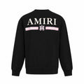 AMIRI WATERCOLOR MA BAR LOGO CREWNECK BLACK
