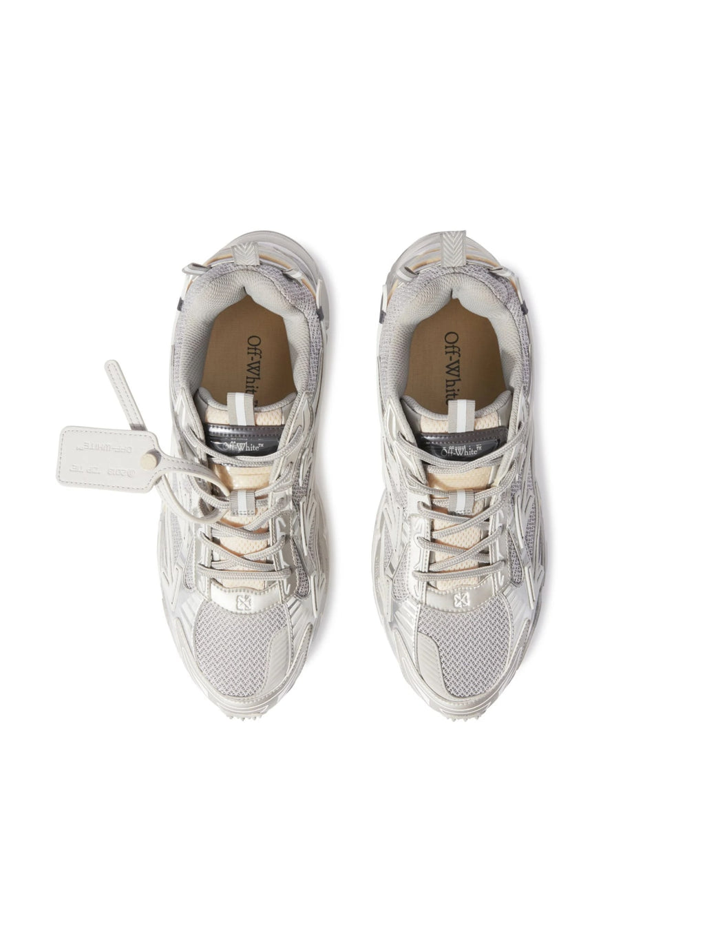 OFF WHITE BE RIGHT BACK GREY SILVER
