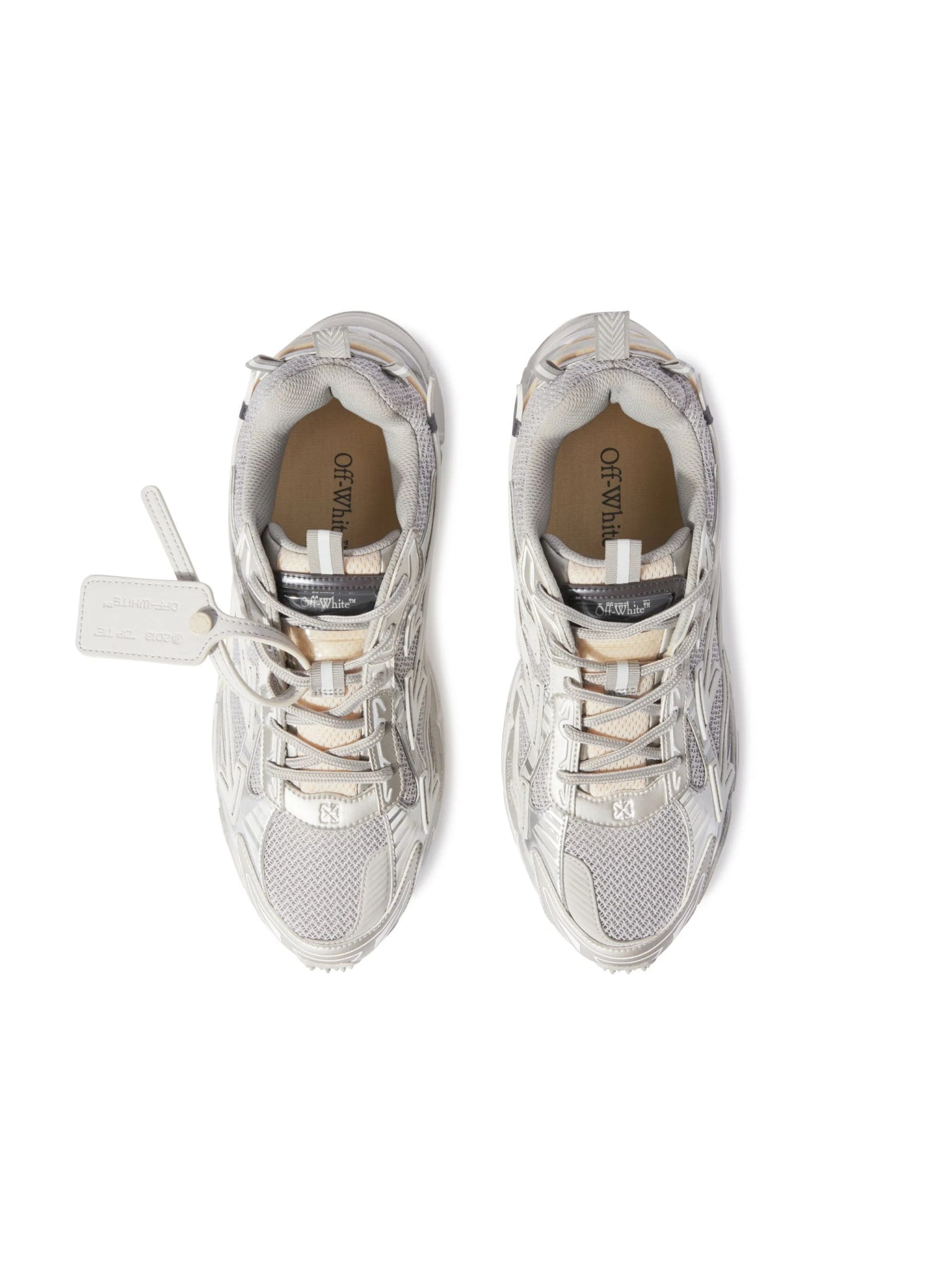 OFF WHITE BE RIGHT BACK GREY SILVER