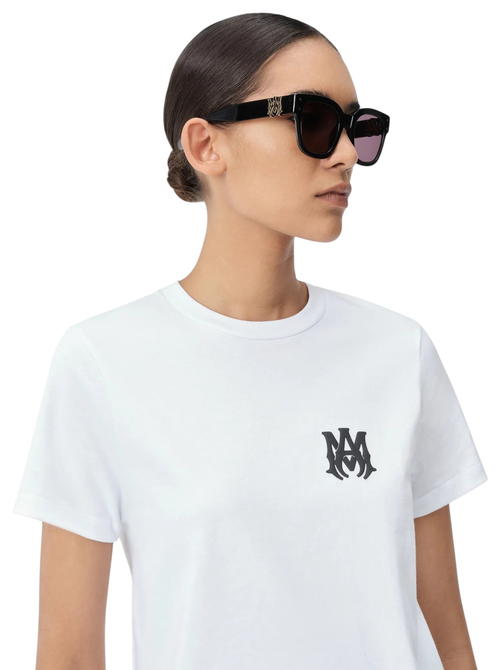 AMIRI WOMEN'S WHITE MA CORE LOGO T-SHIRT