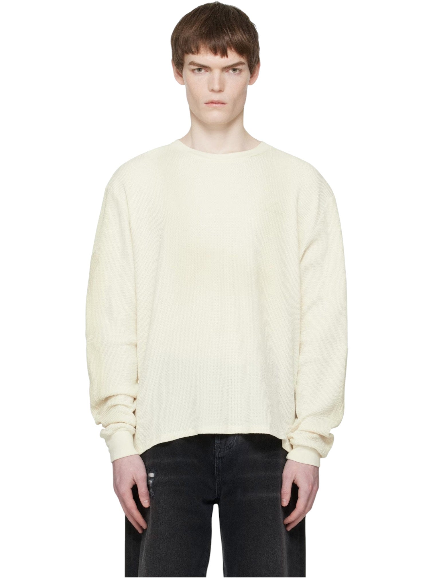 AMIRI WHITE BONES THERMAL LONG SLEEVE T-SHIRT