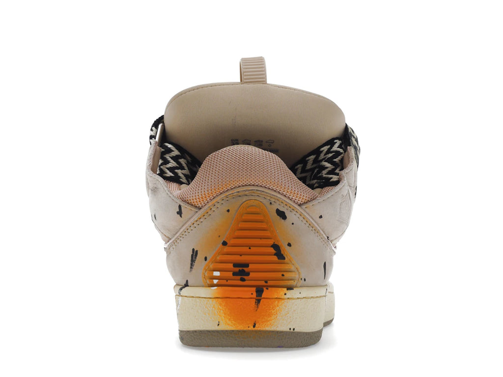 LANVIN LEATHER CURB x GALLERY DEPT. PALE PINK MULTI PAINT DRIP