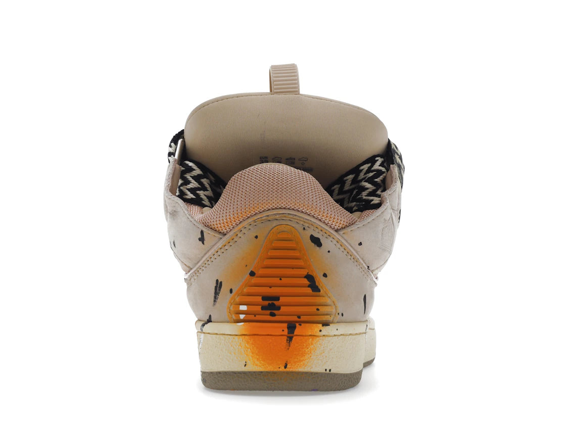 LANVIN LEATHER CURB x GALLERY DEPT. PALE PINK MULTI PAINT DRIP