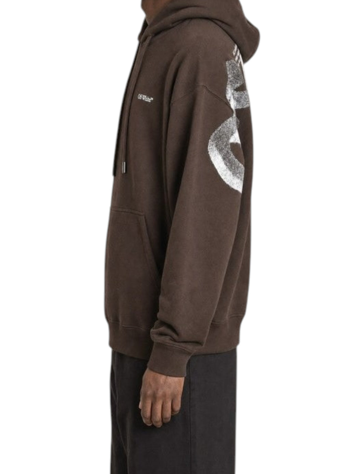 OFF WHITE SHARED BROWN HOODIE