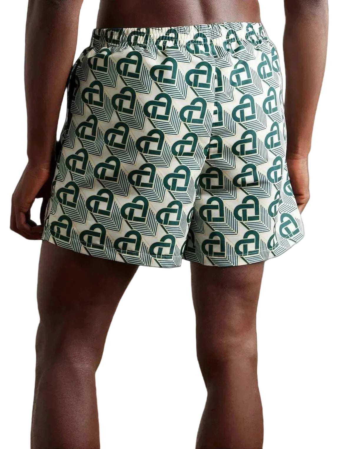 CASABLANCA GREEN MONOGRAM SWIMSHORT