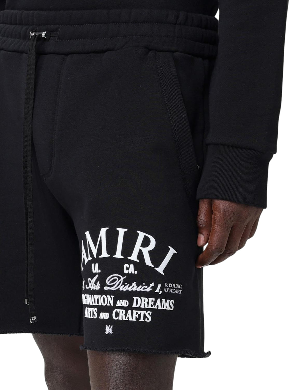 AMIRI ART DISTRICT SHORTS BLACK