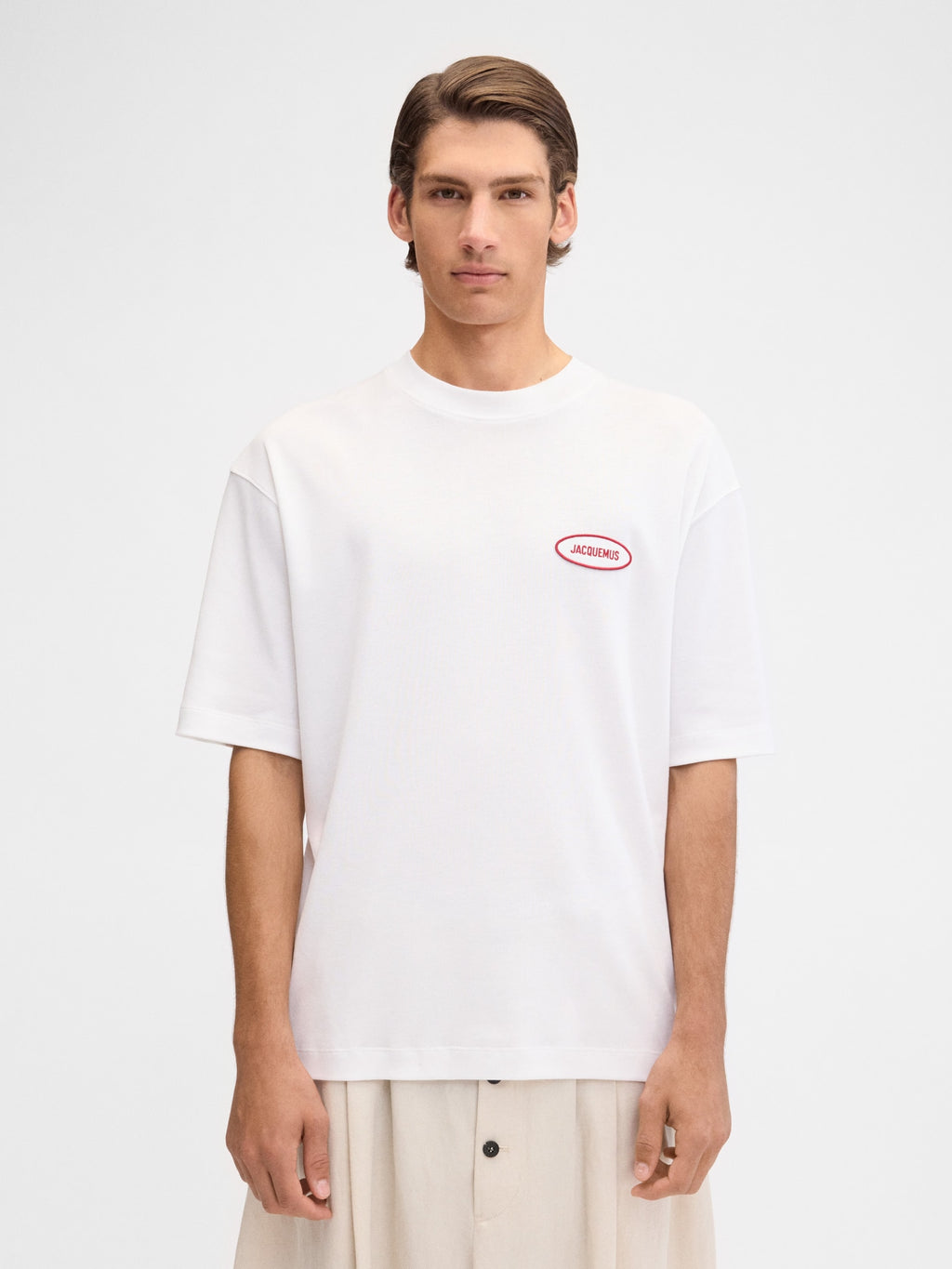 JACQUEMUS STAZIONE T SHIRT WHITE