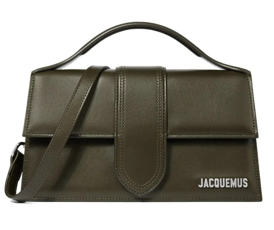 JACQUEMUS LE GRAND BAMBINO BAG KHAKI