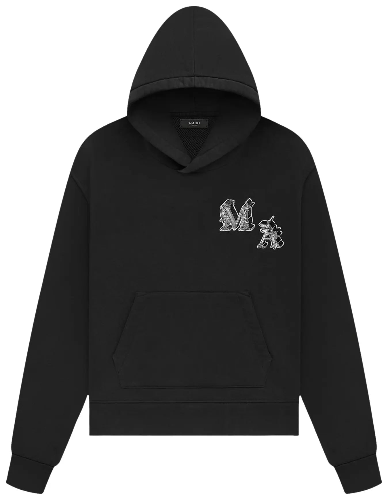 AMIRI BLACK MA ANGEL LOGO HOODIE