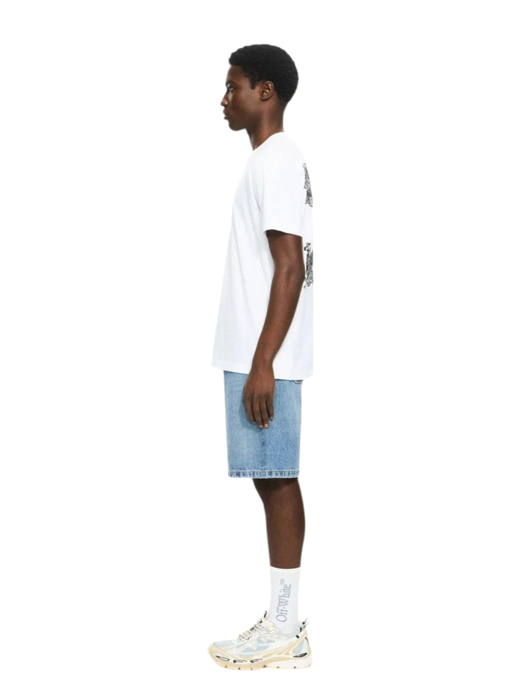 OFF WHITE HERALDIC ARROW SLIM T-SHIRT WHITE