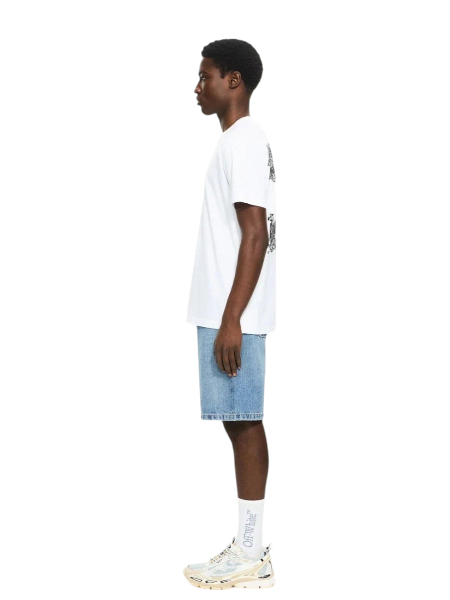OFF WHITE HERALDIC ARROW SLIM T-SHIRT WHITE