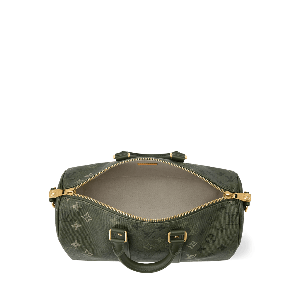 LOUIS VUITTON MONOGRAM KEEPALL BANDOULIERE 35 KHAKI GREEN