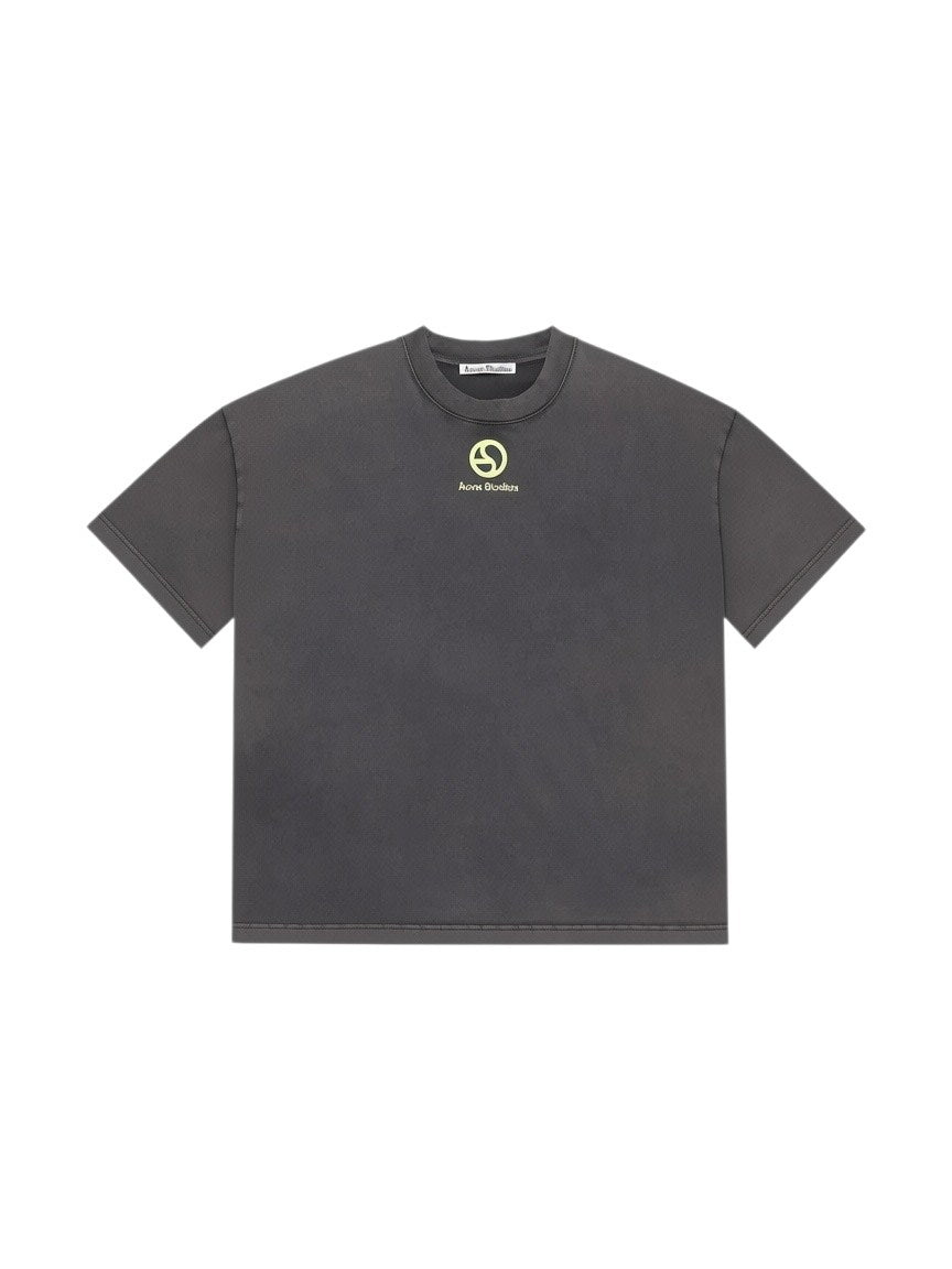 ACNE STUDIOS FRONT LOGO TEE GREY