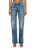 PURPLE BRAND SLIM STRAIGHT GLITTER JEANS MID INDIGO