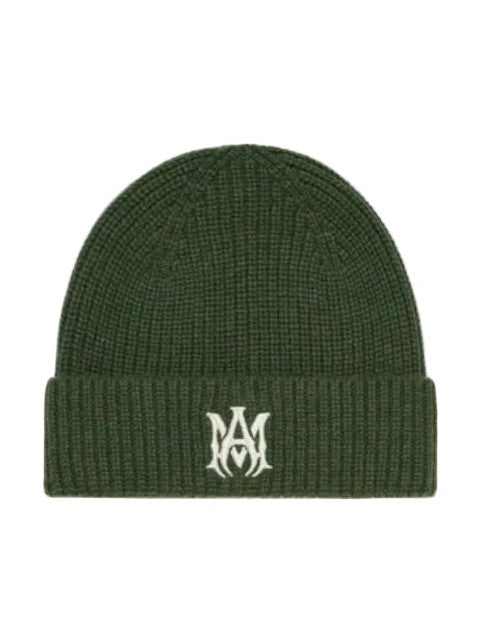 AMIRI MA LOGO BEANIE GREEN