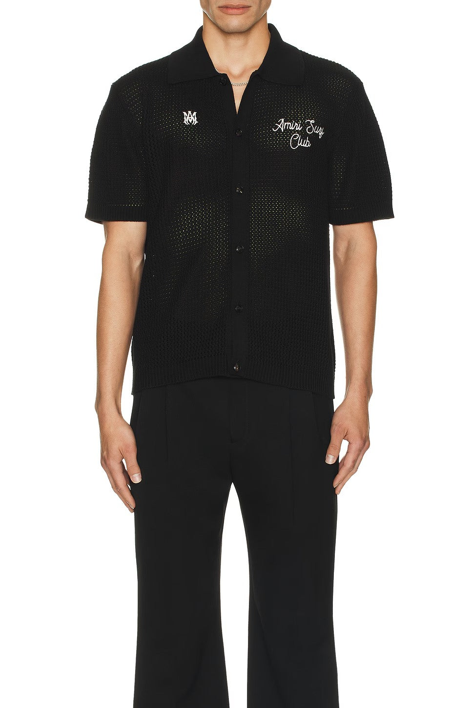 AMIRI SURF CLUB SHIRT BLACK