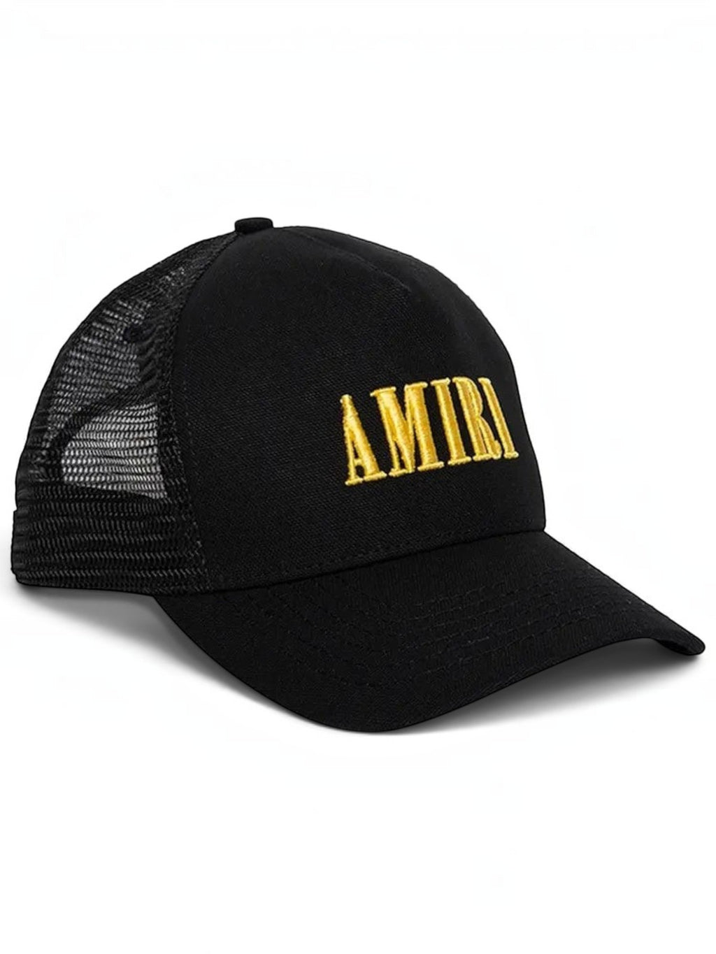 AMIRI CORE LOGO TRUCKER HAT BLACK YELLOW