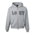 LOST INTRICACY PATCH ZIP UP GREY