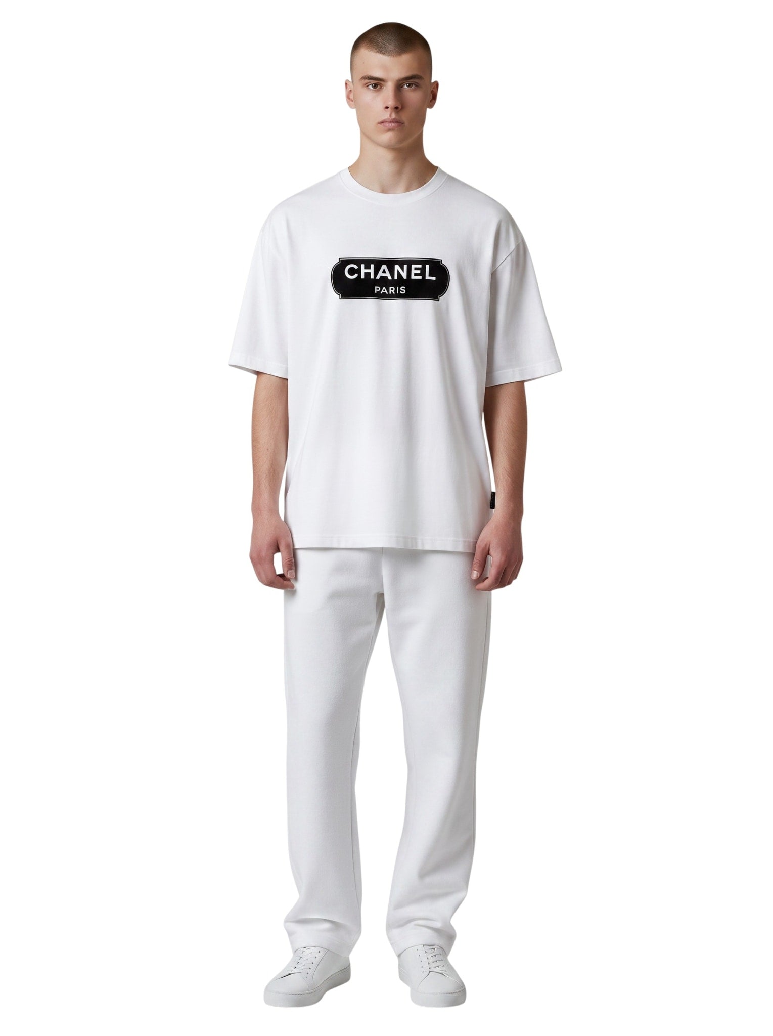 CHANEL PARIS WHITE TEE