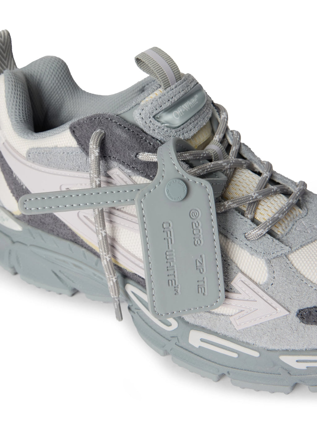 OFF WHITE BE RIGHT BACK GREY SUEDE MELANGE