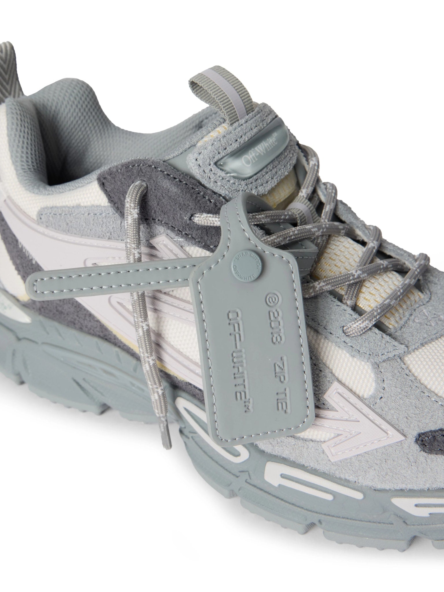 OFF WHITE BE RIGHT BACK GREY SUEDE MELANGE