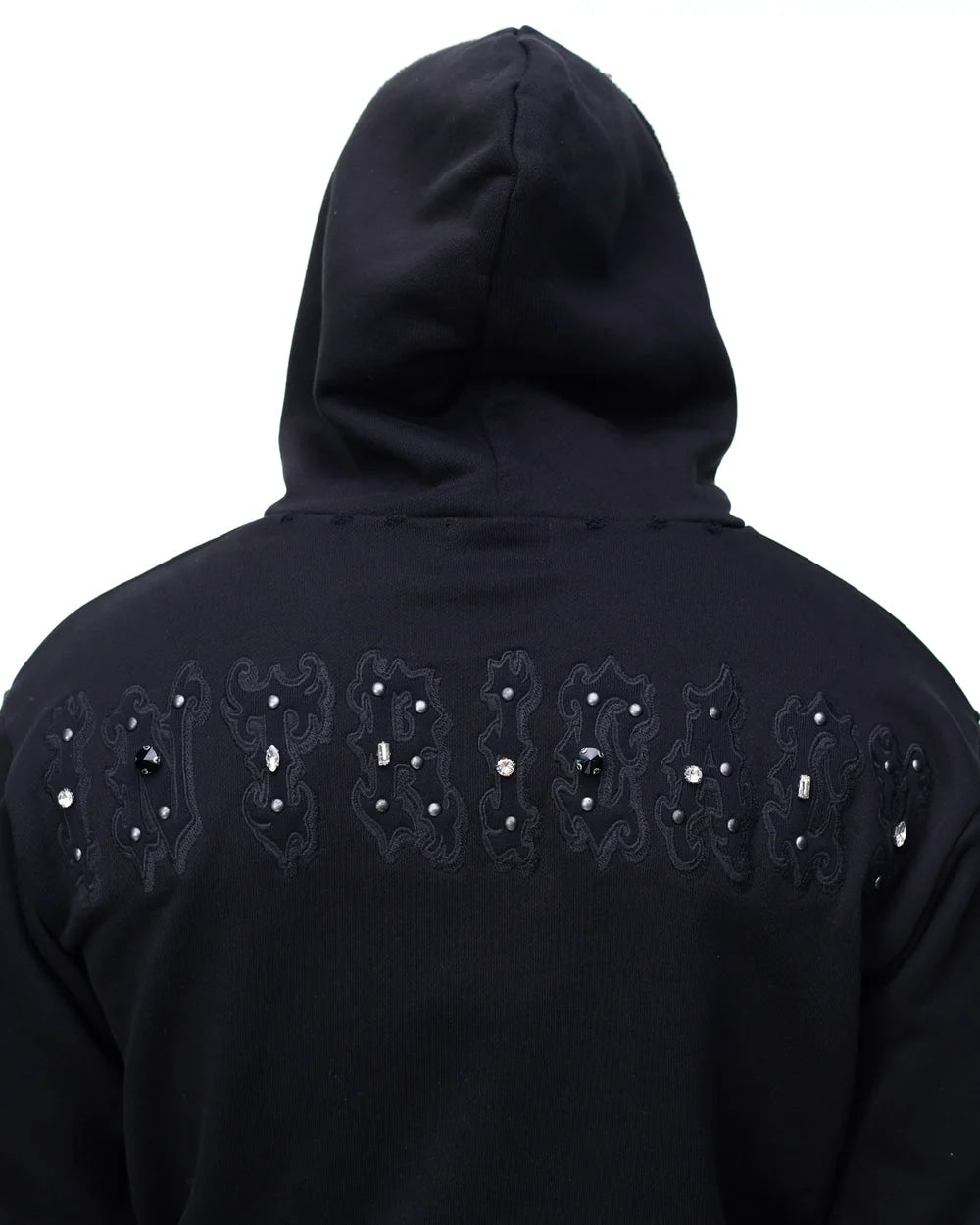 LOST INTRICACY BLACK OUT PATCH 2.O BLACK ZIP UP HOODIE