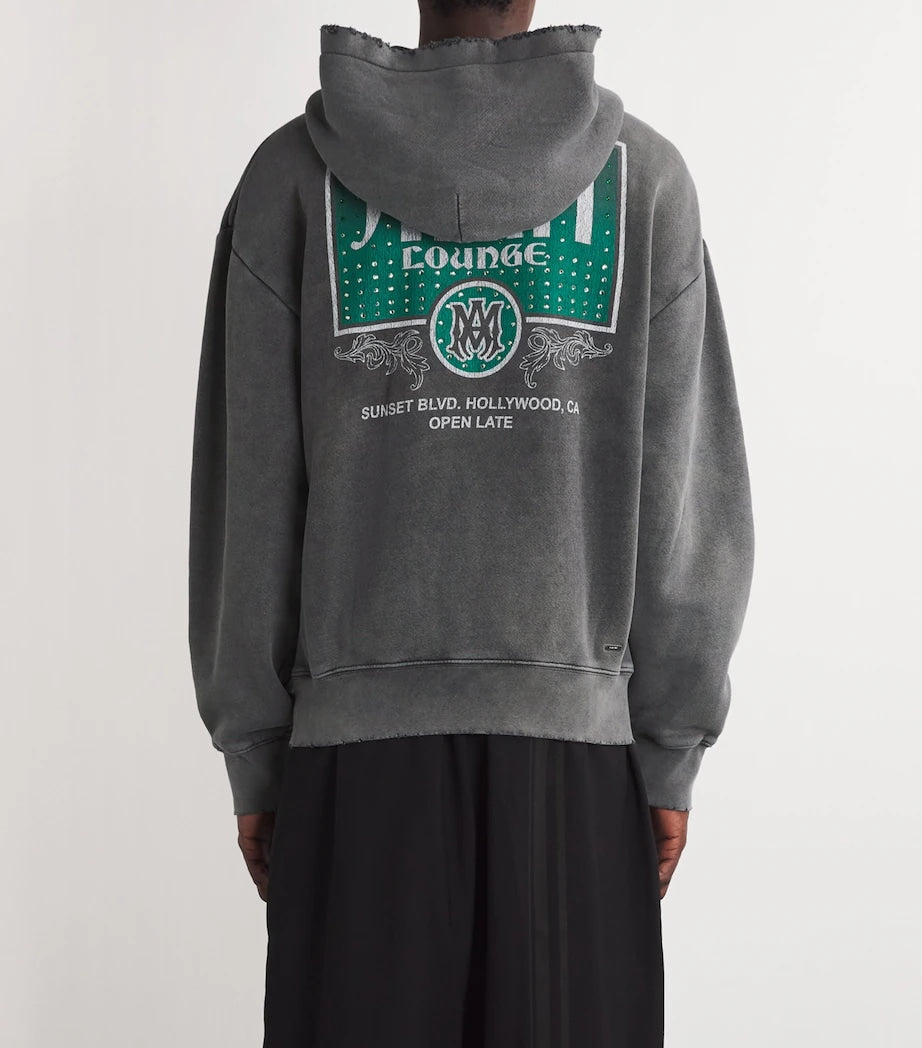 AMIRI VINTAGE CRYSTAL HOODIE WASHED GREY