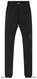 AMIRI STAGGERED SWEATPANTS BLACK