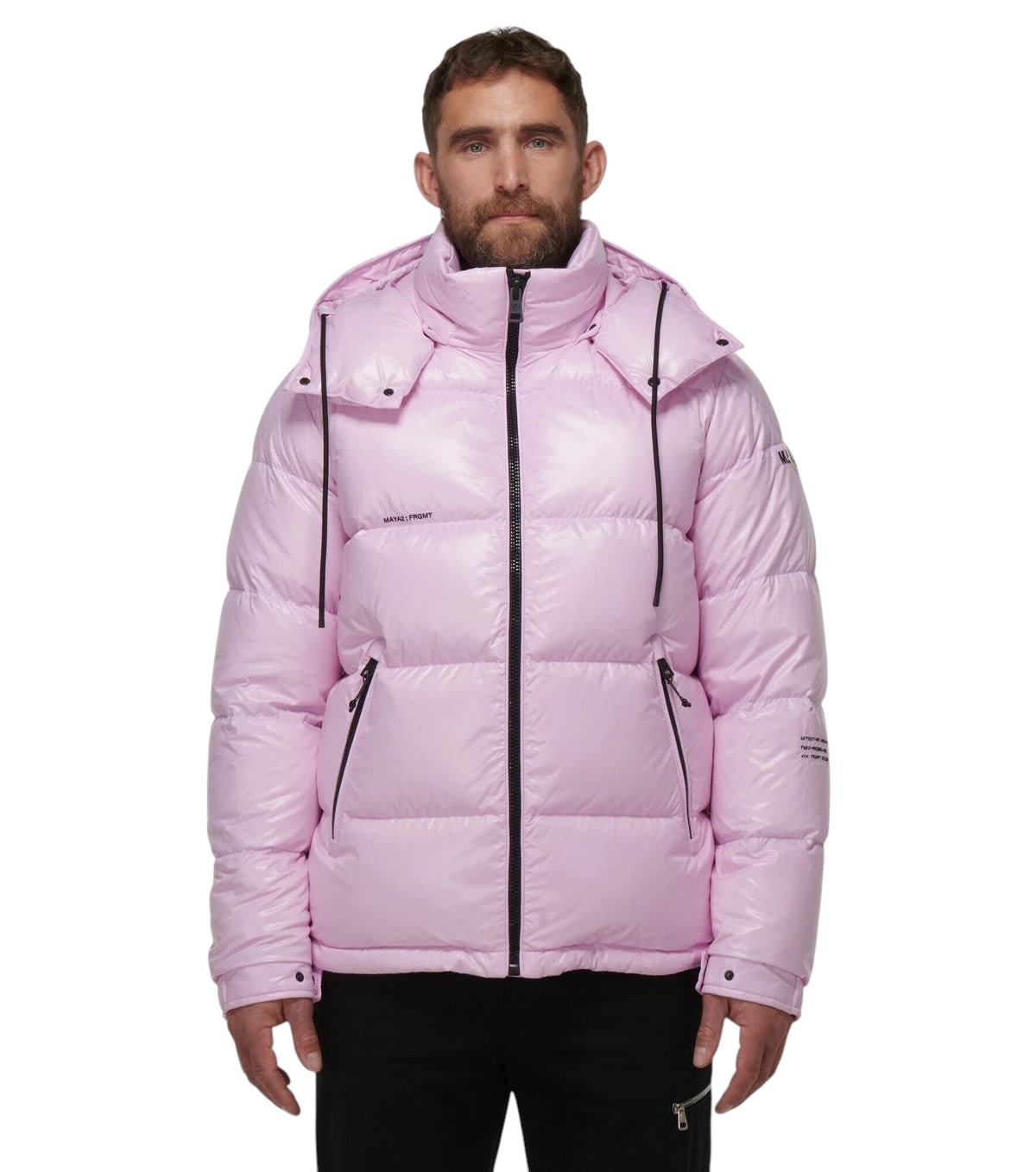 MONCLER HIROSHI FUJIWARA X FRAGMENT RICKEY SHORT DOWN JACKET LILAC