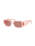 PRADA TRANSPARENT PINK SYMBOLE SUNGLASSES