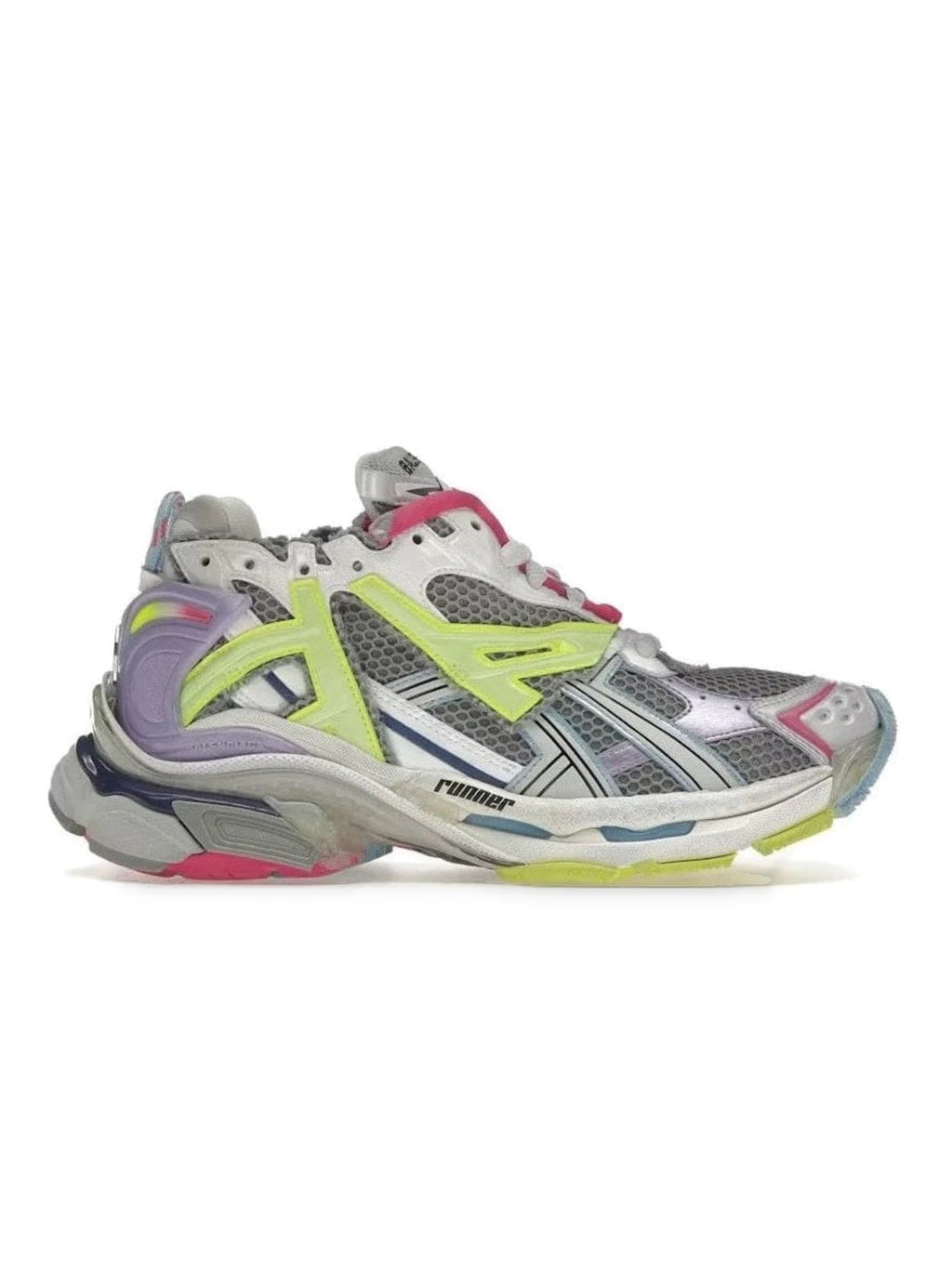 BALENCIAGA RUNNER SNEAKERS GREY PURPLE