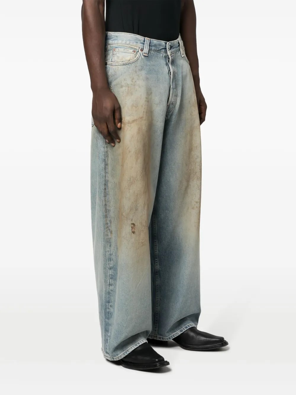 ACNE STUDIOS SUPER BAGGY DENIM MUD WASH