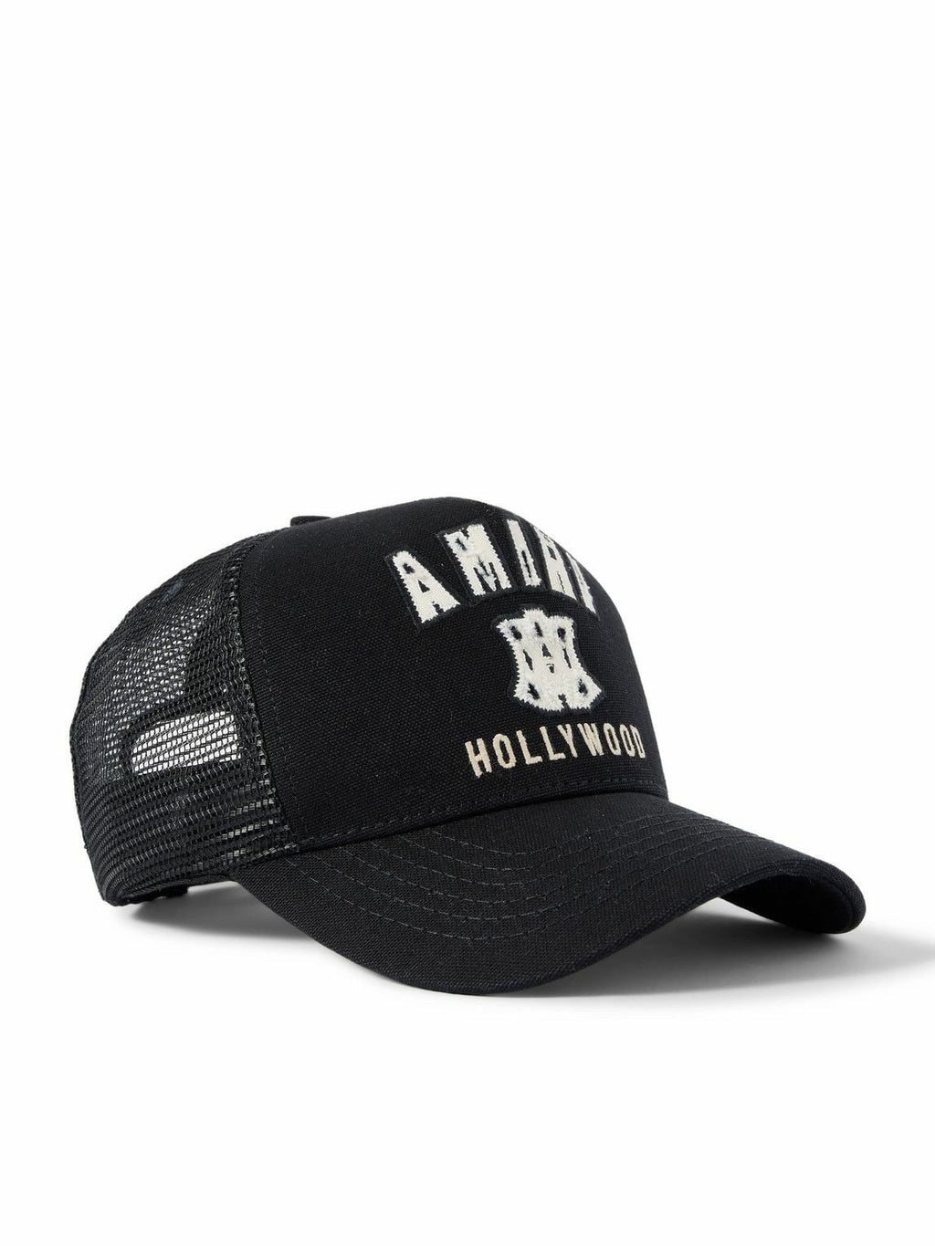 AMIRI MA HOLLYWOOD APPLIQUE BLACK HAT