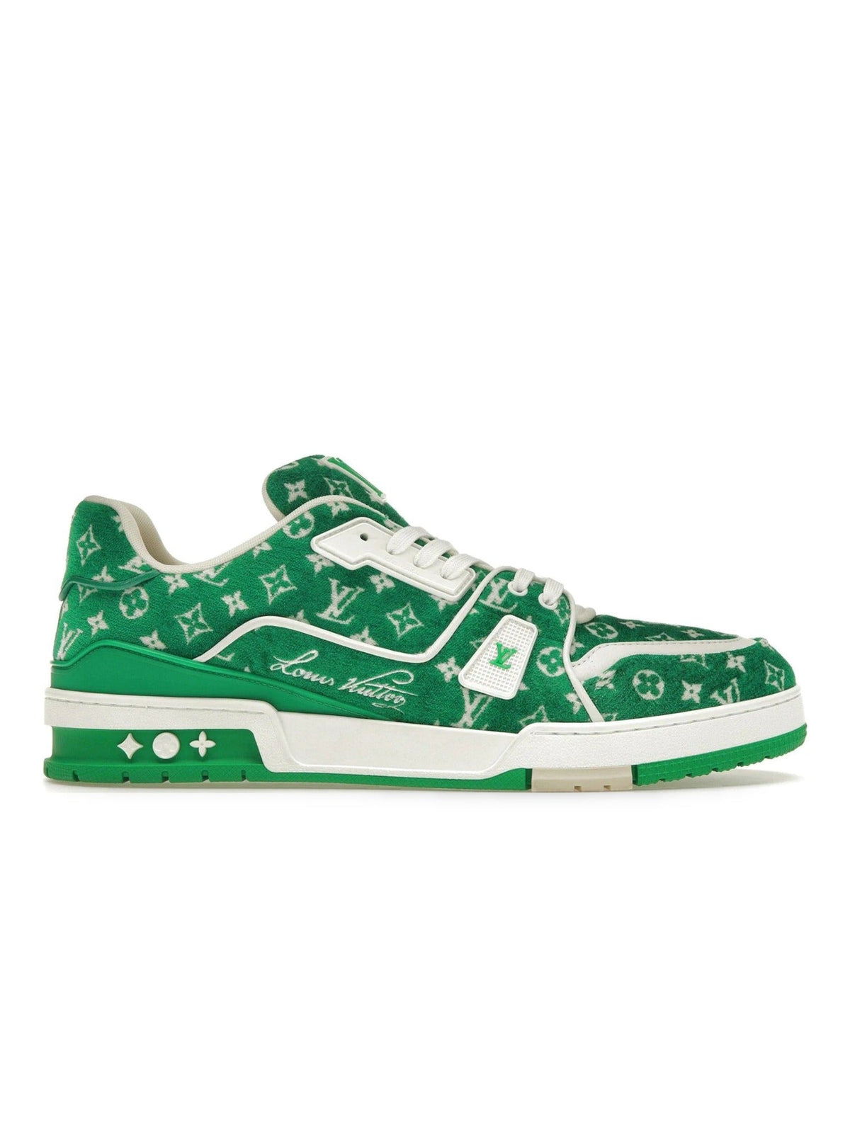LOUIS VUITTON TRAINER GREEN MONOGRAM CANVAS