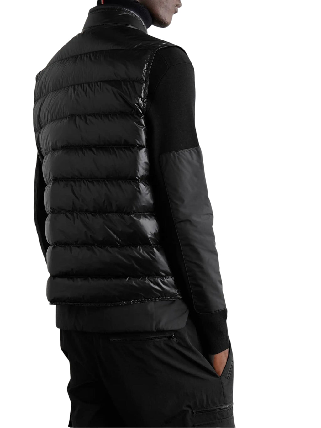 MONCLER VEST GUI LOGO-APPLIQUÉD QUILTED SHELL DOWN GILET