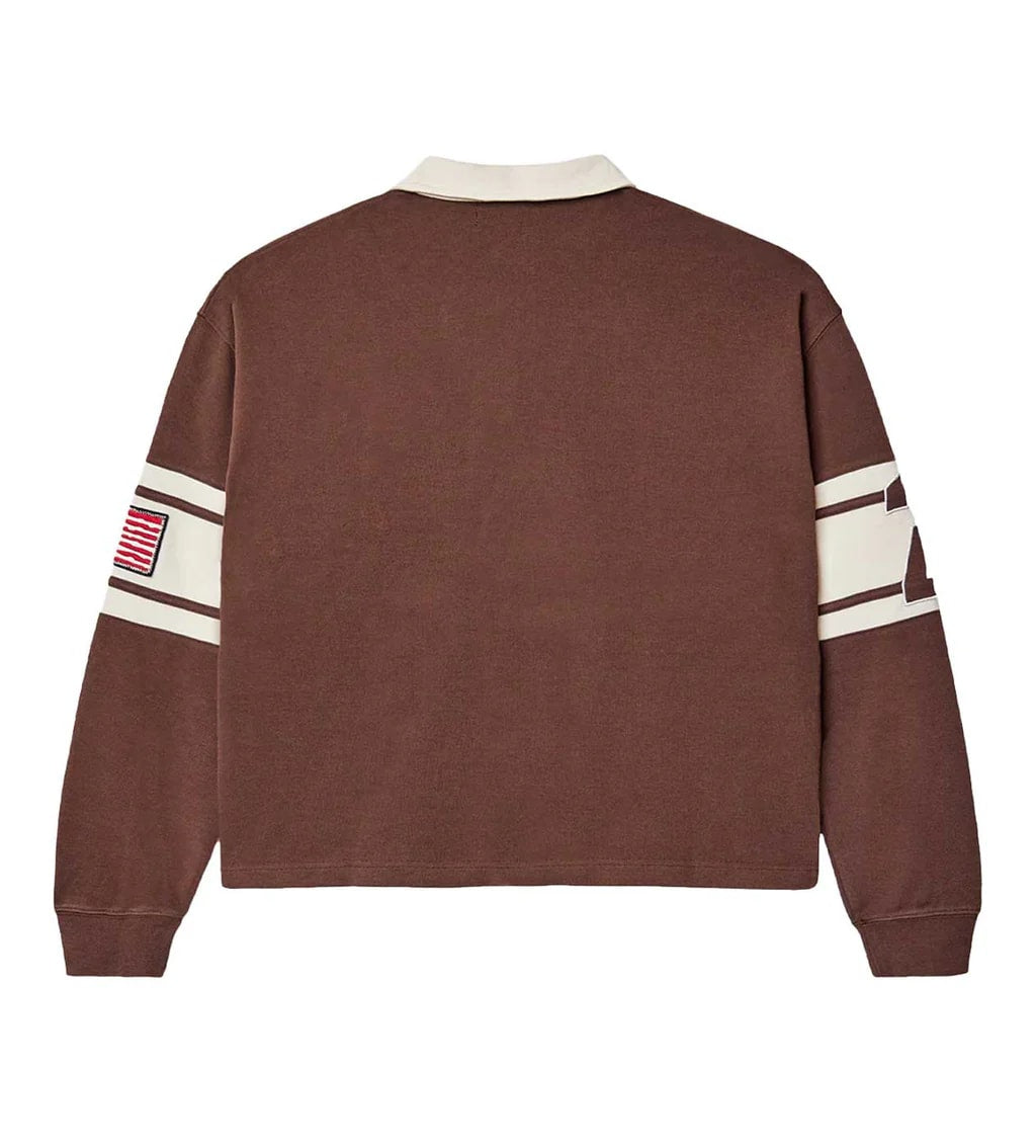 VALLEY CHOCOLATE DERBY RUGBY LONG SLEEVE BROWN