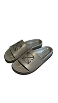 OFF WHITE POOL SLIDE GREY