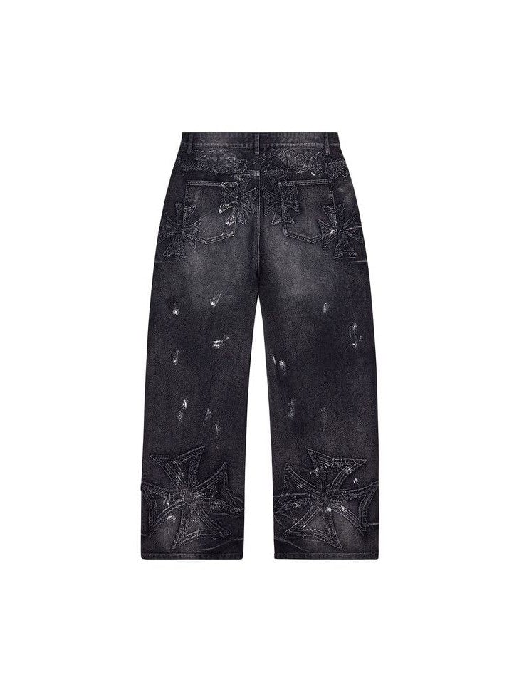 VALLEY MOTOCROXXX JEANS BLACK