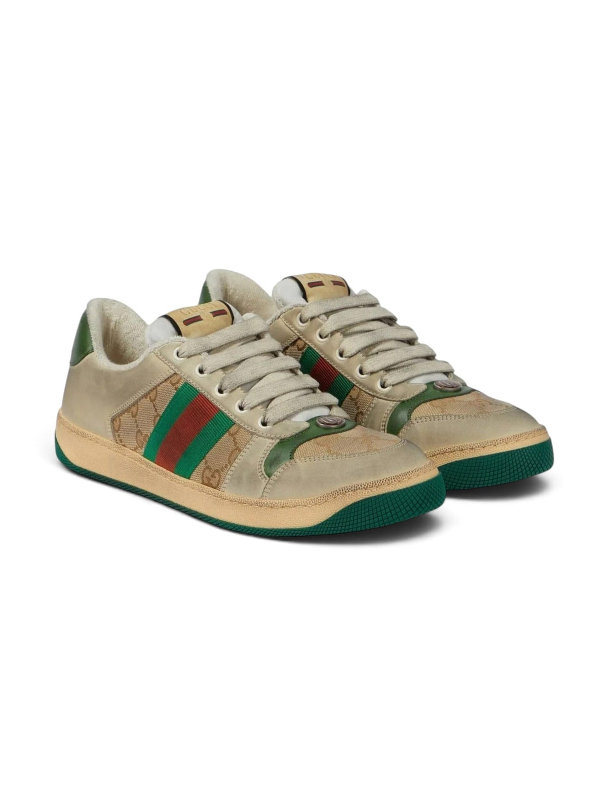 GUCCI SCREENER SNEAKERS MONOGRAM BEIGE