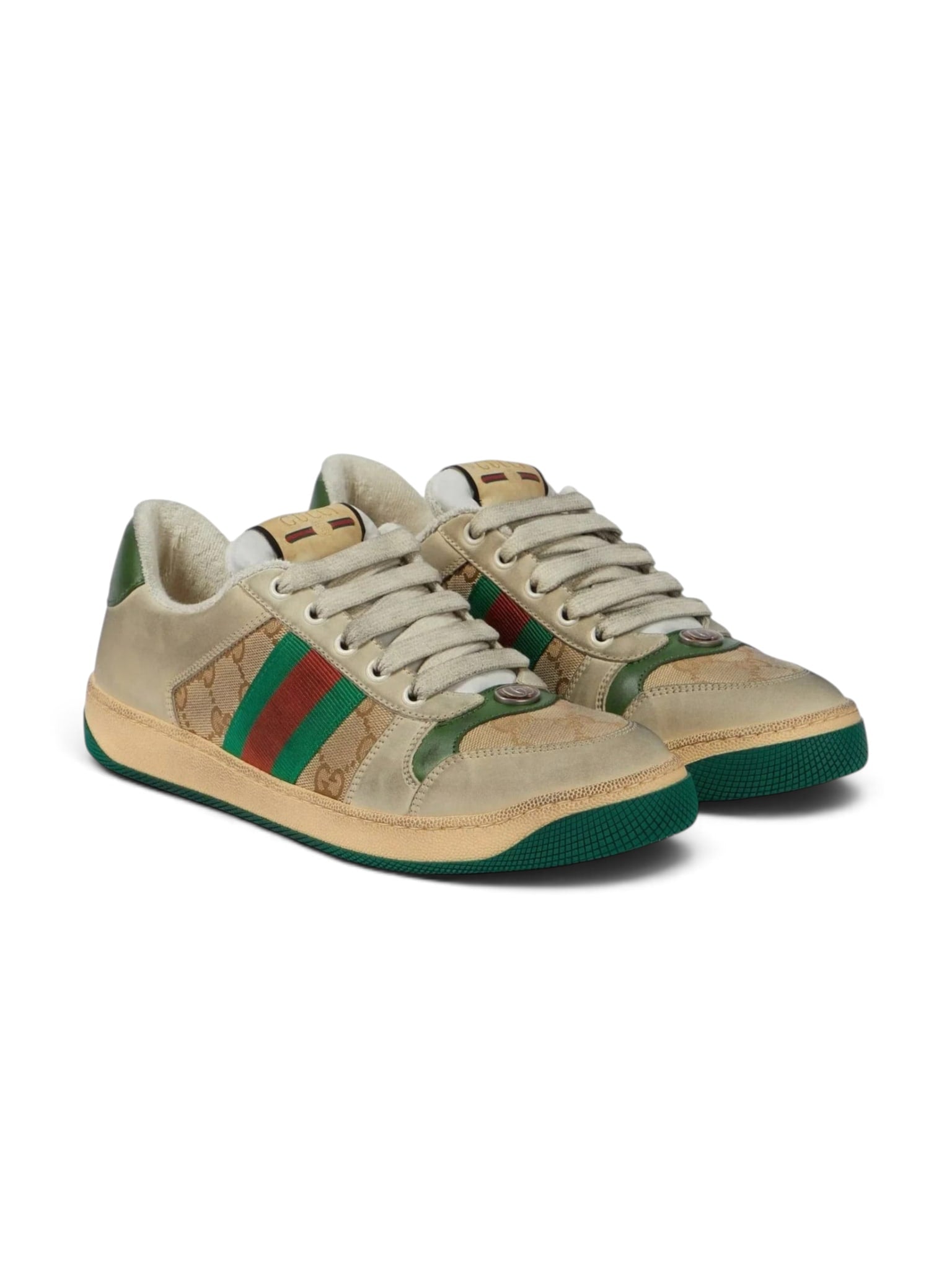 GUCCI SCREENER SNEAKERS MONOGRAM BEIGE