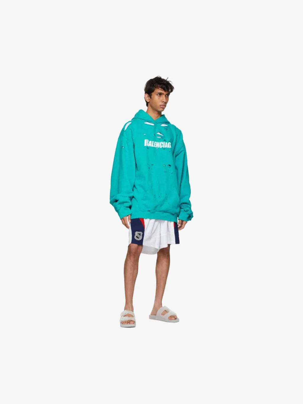 BALENCIAGA HOCKEY MESH SHORT WHITE