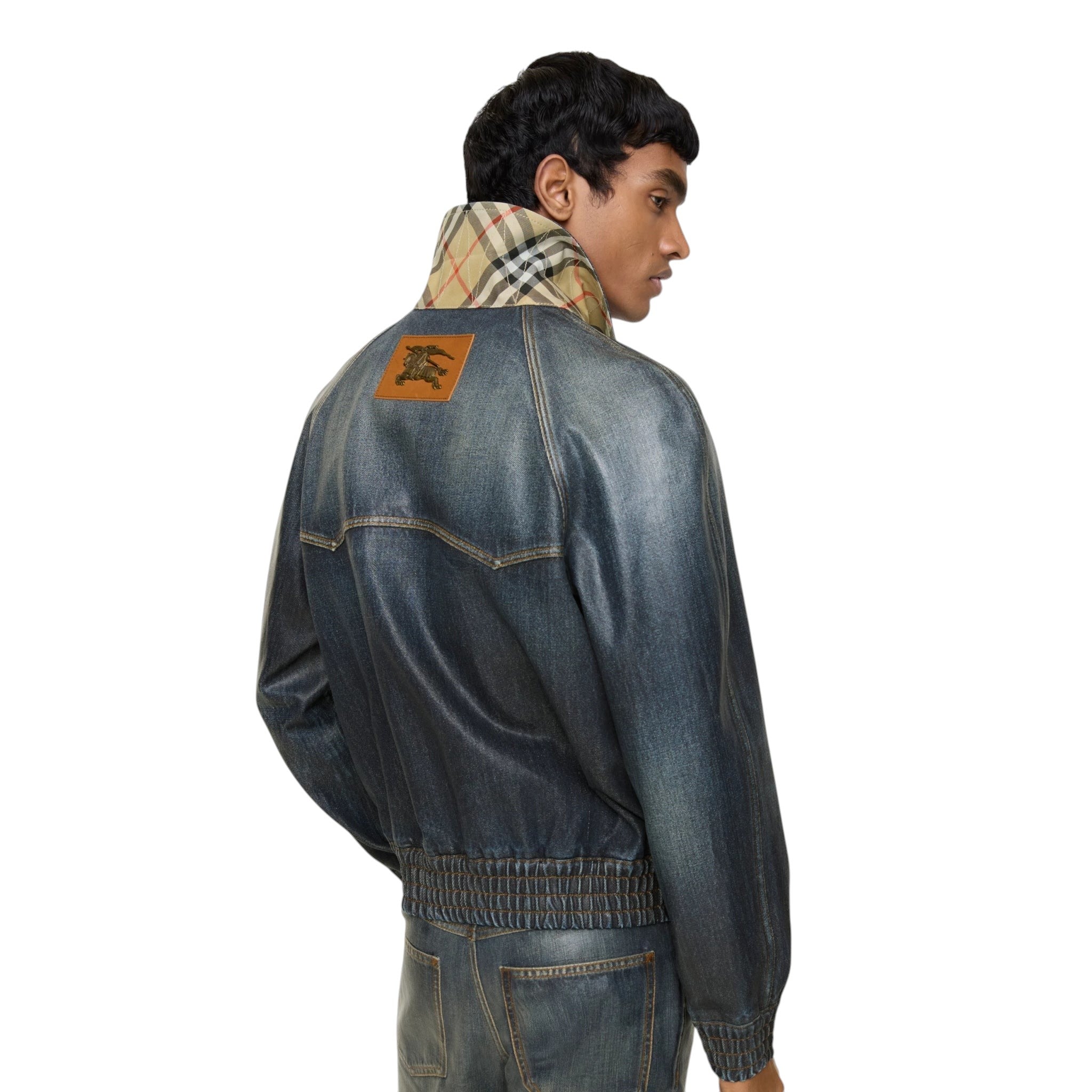 BURBERRY COATED DENIM JACKET