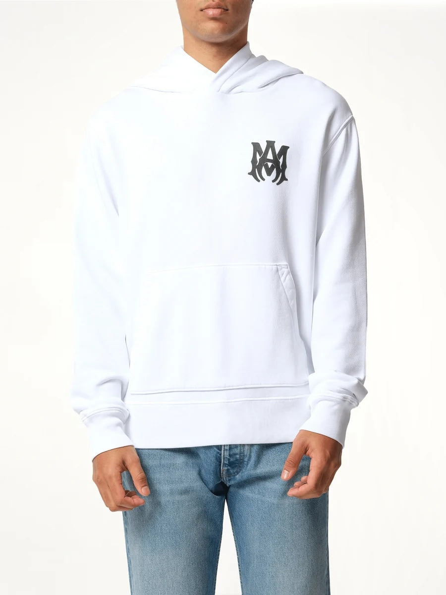 AMIRI MA CORE LOGO HOODIE WHITE