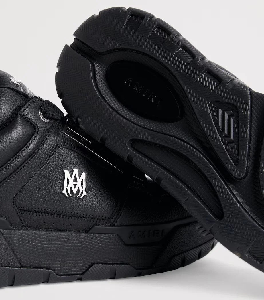 AMIRI MA-1 TRIPLE BLACK LEATHER SNEAKERS