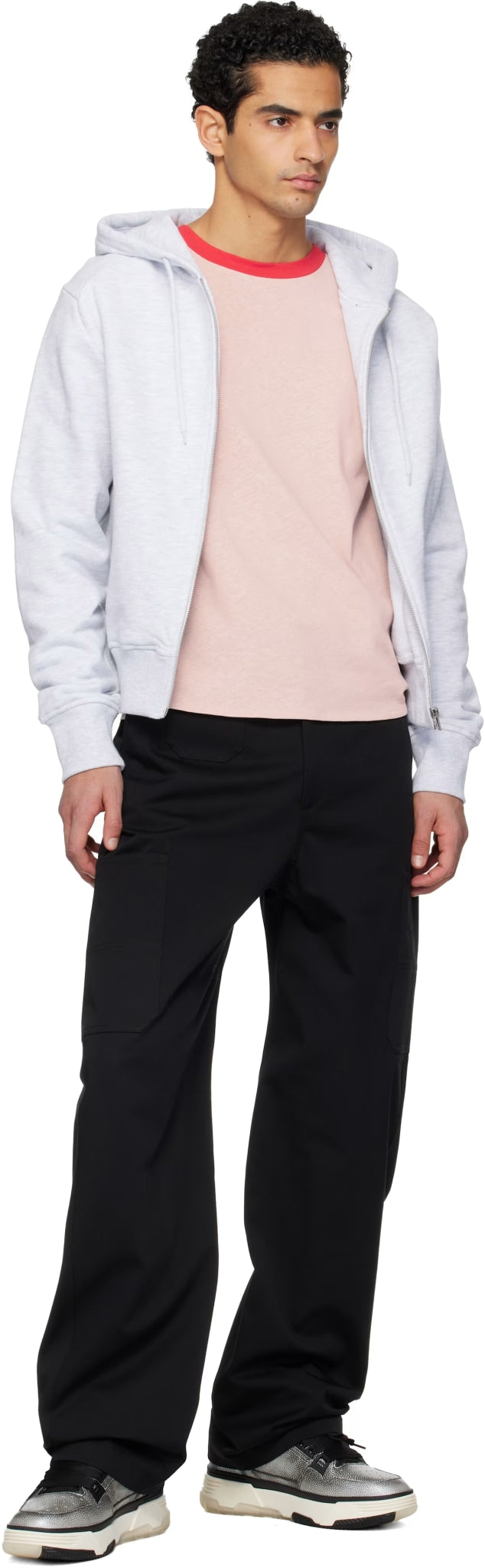 AMIRI MA-1 PEBBLED SILVER BLACK