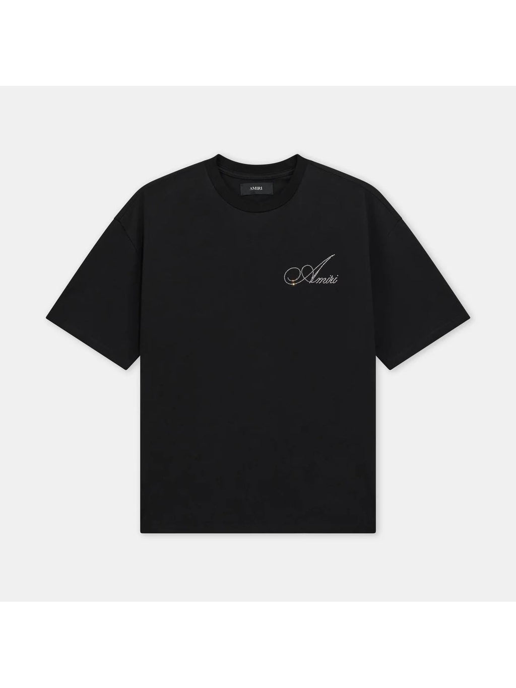 AMIRI CRYSTAL SCRIPT T-SHIRT BLACK