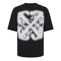 OFF WHITE FLOWER SPRAY ARROW T-SHIRT BLACK